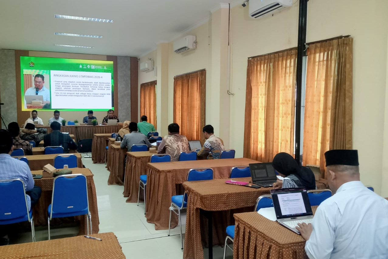 Lembaga Penelitian dan Pengabdian kepada Masyarakat (LPPM) UIN Madura  Gelar sosialisasi dan Bimtek Riset LITAPDIMAS 2026